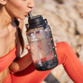 Tritan Motivational Water Bottle With Straw Lid A8