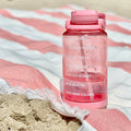 Tritan Motivational Water Bottle With Straw Lid A8