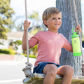 Actives Kids Glow In The Dark Water Bottle With Straw Lid R8