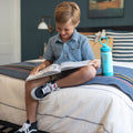 Actives Kids Glow In The Dark Water Bottle With Straw Lid R8