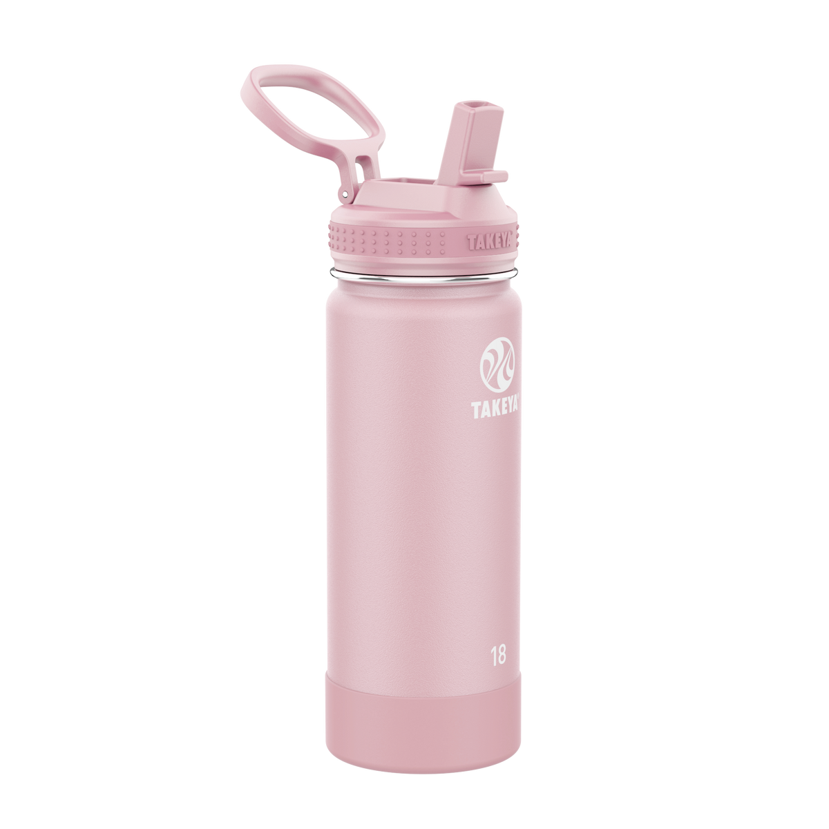 Actives Water Bottle With Straw Lid D0 — 18oz / Blush
