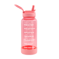 Tritan Motivational Water Bottle With Straw Lid A8