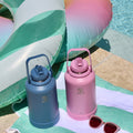Actives Water Bottle With Straw Lid D0
