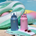 Actives Water Bottle With Straw Lid D0