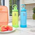 Actives Kids Glow In The Dark Water Bottle With Straw Lid R8