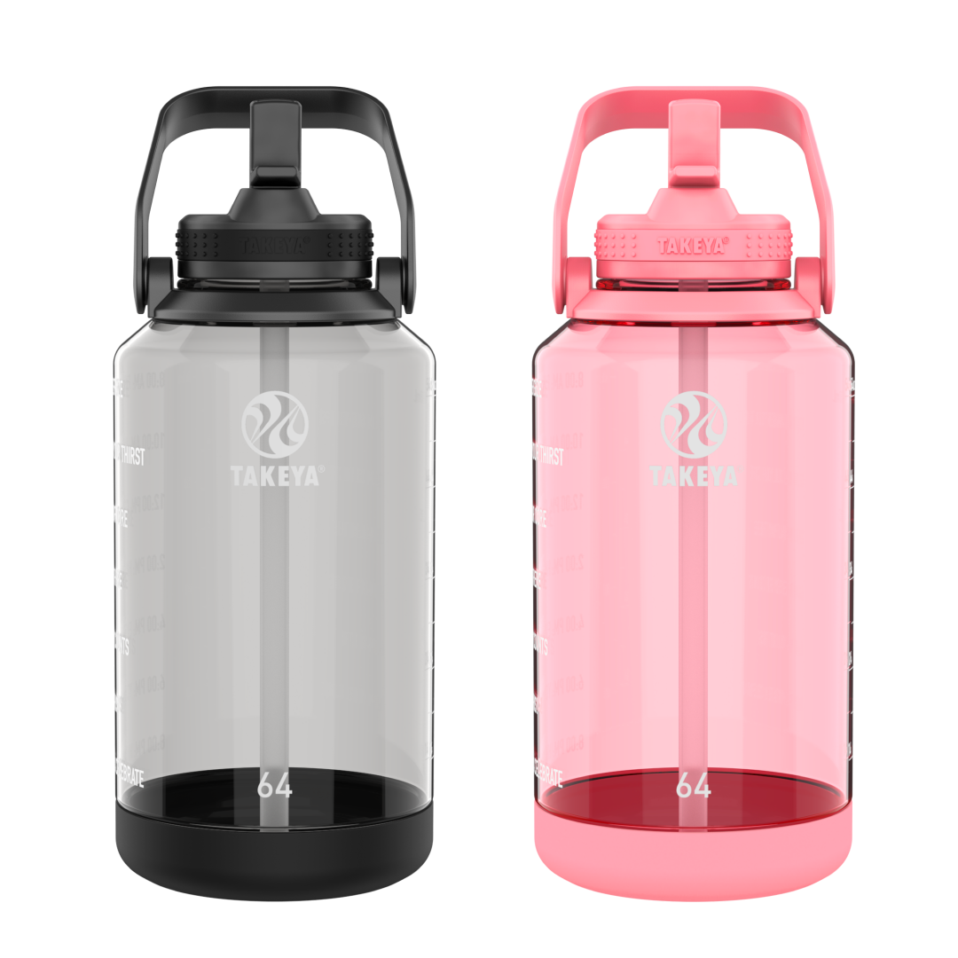 Tritan Motivational Bottle Bundle With Straw Lid (2 Pack) L2 — 64oz