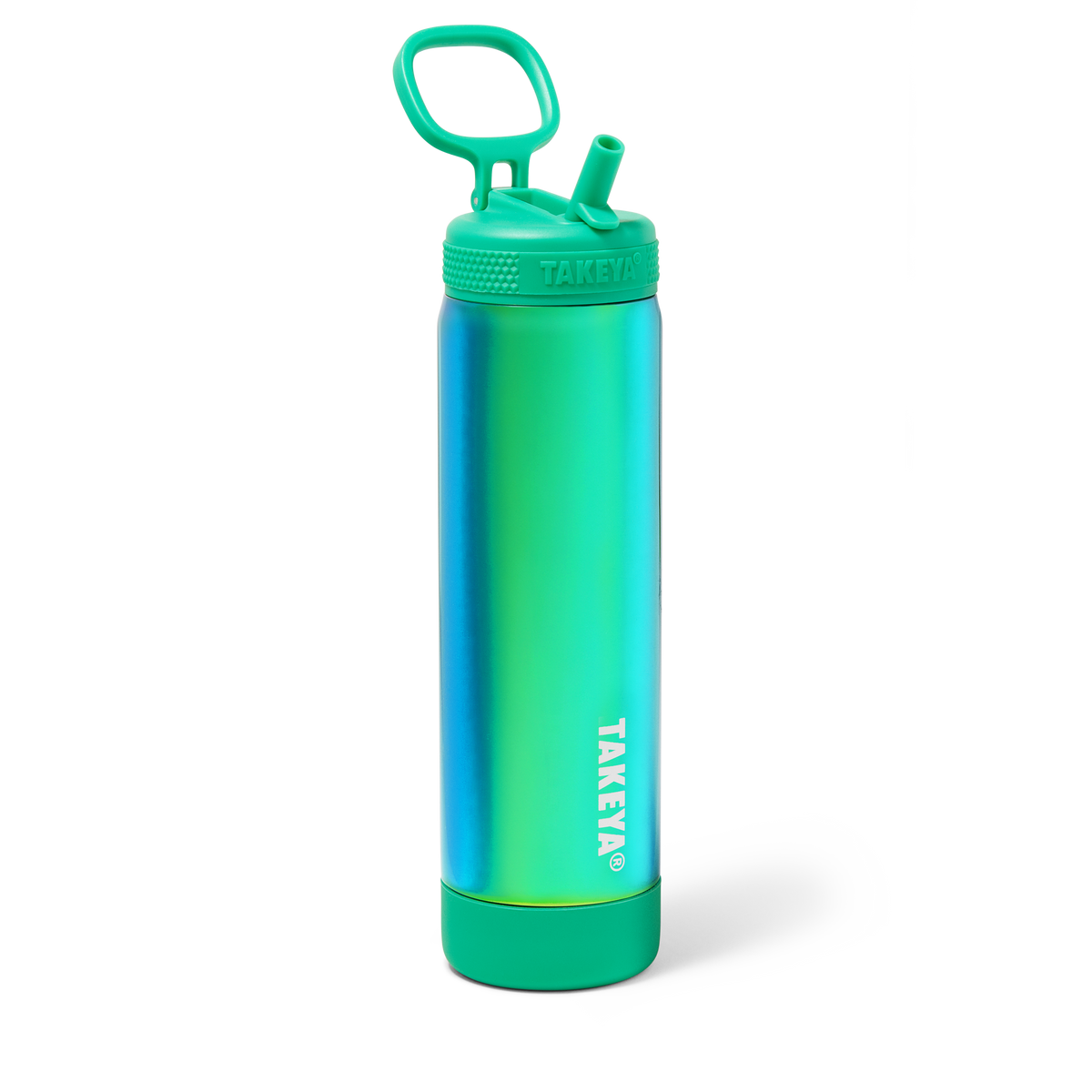 Aurora Water Bottle With Straw Lid F9 — 22oz / Emerald