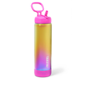 Aurora Water Bottle With Straw Lid F9