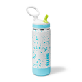 Glow In The Dark Sport Kids Water Bottle Confetti With Straw Lid U8