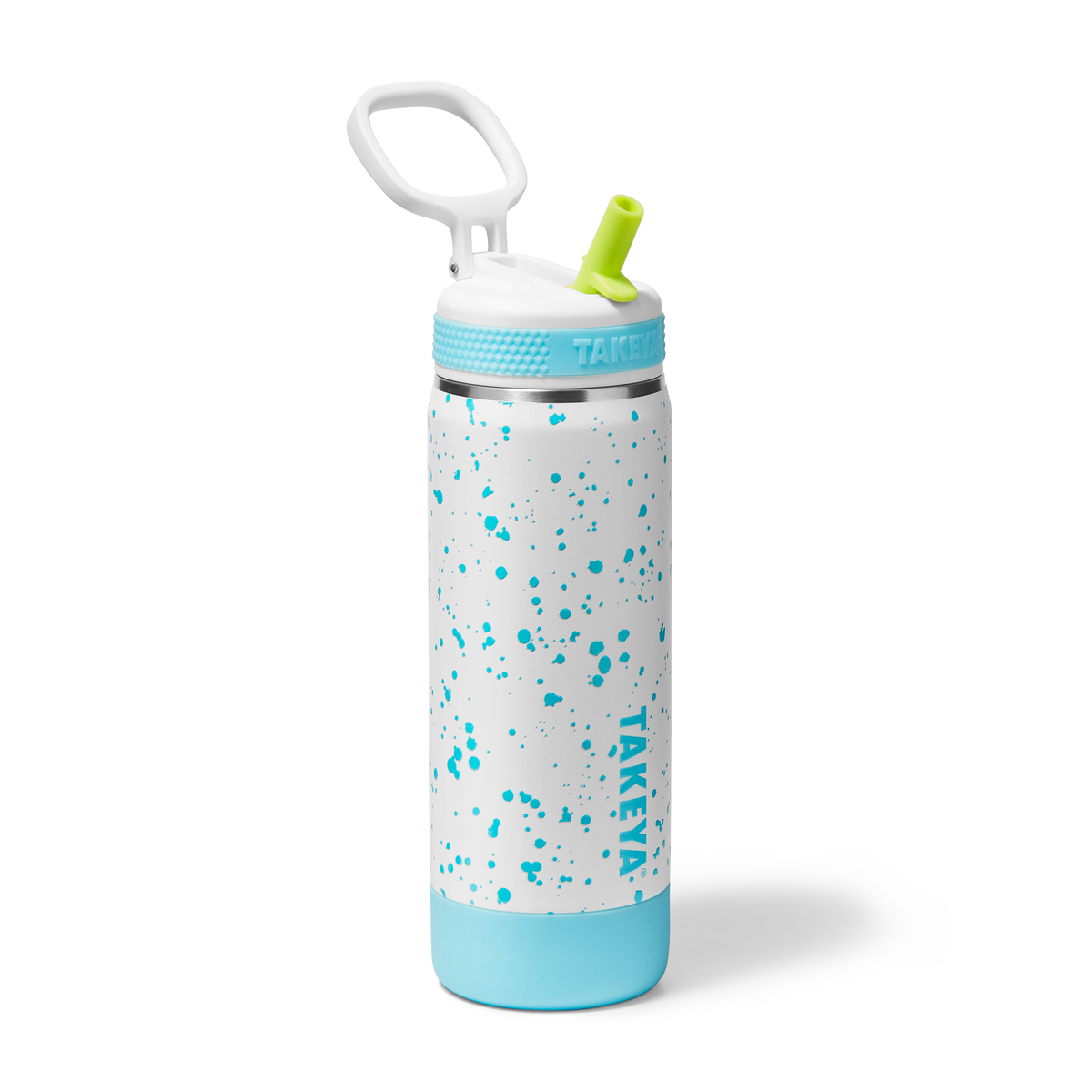 Glow In The Dark Sport Kids Water Bottle Confetti With Straw Lid U8 — 18oz / Cloud Glow