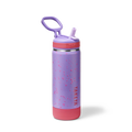 Glow In The Dark Sport Kids Water Bottle Confetti With Straw Lid U8