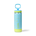 Glow In The Dark Sport Kids Water Bottle Confetti With Straw Lid U8