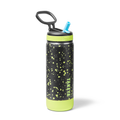 Glow In The Dark Sport Kids Water Bottle Confetti With Straw Lid U8