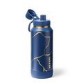 Kintsugi Water Bottle with Spout Lid X9