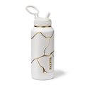 Kintsugi Water Bottle with Straw Lid G6