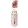 Kintsugi Water Bottle with Straw Lid G6