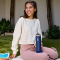 Actives Water Bottle With Straw Lid D0