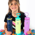 Actives Water Bottle With Straw Lid D0