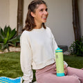 Actives Water Bottle With Straw Lid D0